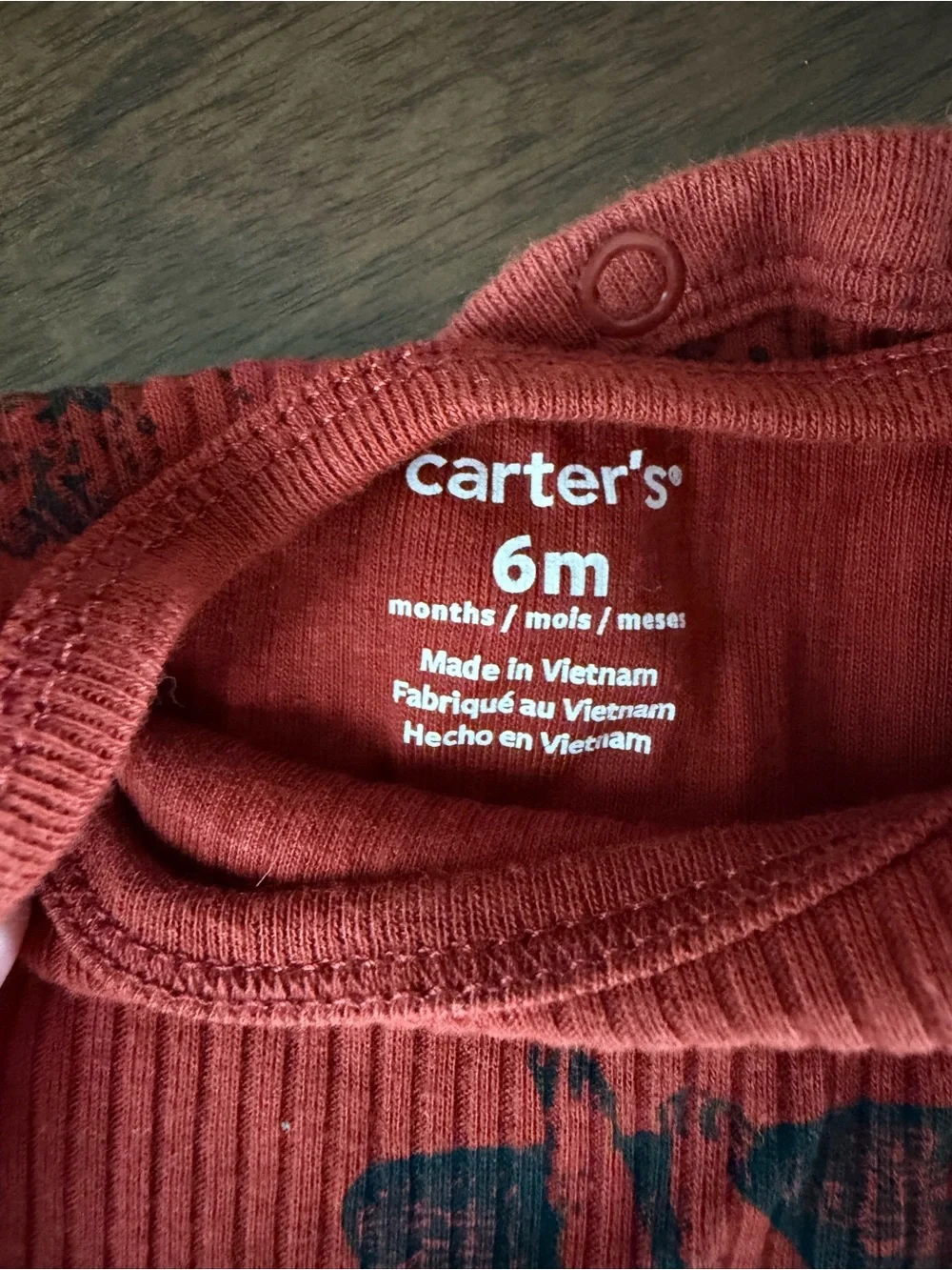 Carter's Orange Ribbed Set